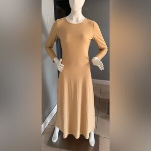 Velied Women's Falak Draped Maxi Dress Long Sleeve Size S NWT